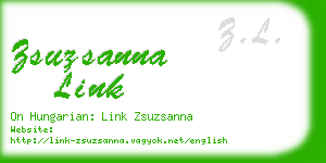 zsuzsanna link business card